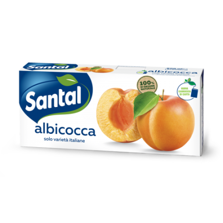 SUCCHI DI FRUTTA E BEVANDE SANTAL ALBICOCCA brik 3x200 ml