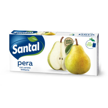 SUCCHI DI FRUTTA E BEVANDE SANTAL PERA NO ZUCCHERO brik 3x200 ml